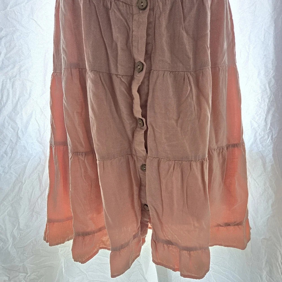 Pink Tiered Boho Mini Dress - Picture 4 of 10